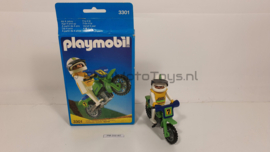 Playmobil 3301 - Jumper Motocrosser, 2ehands met doos