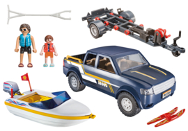 Playmobil 70534 - Pick-Up met speedboot avontuur, USA Exclusive