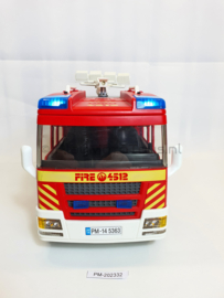 Playmobil 5363 - Brandweerwagen met licht en geluid, 2ehands met doos