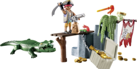 Playmobil 71473 - Starterpack Piraat met alligator (krokodil)