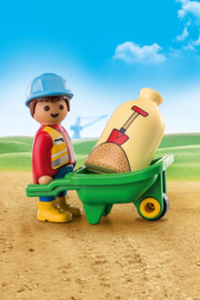 1.2.3. Playmobil 70409 - Bouwvakker met kruiwagen