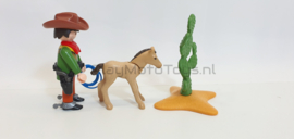 Playmobil 5373 - Special Plus Cowboy met veulen, 2e hands.