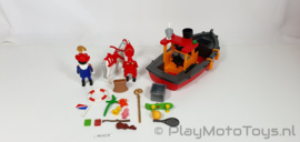 Playmobil 5206 - De Stoomboot van Sinterklaas, gebruikt.