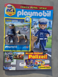 Playmobil 990015 - Tijdschrift nr.20/25, Politieagent met Duitse Herdershond, Misb (GER)
