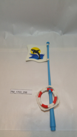 Playmobil 3865/3916/5039 - Orca vlag met vlaggenmast en reddingsboei