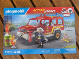 Playmobil 71810 - Fire Chief with jeep, promo Rossman