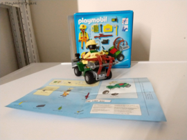 Playmobil 4176 - Onderzoeker met quad in doos,  2ehands