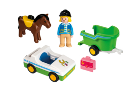 1.2.3. Playmobil 70181 - Wagen met paardentrailer