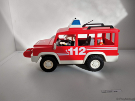Playmobil 3181 - Brandweer Commandant met jeep, 2ehands