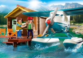 Playmobil 9320 - Blokhut aan het meer met watervliegtuig