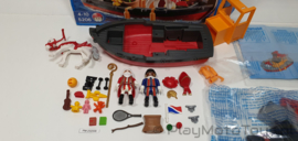 Playmobil 5206 - De Stoomboot van Sinterklaas, gebruikt met doos.