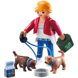 Playmobil 71901 - Kaufland Customer with puppies - promo