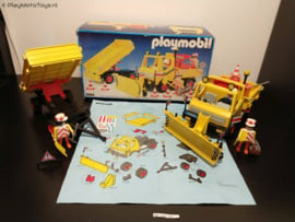 Playmobil 3454 - Sneeuwploeg  / Truck met aanhanger met doos, 2ehands (B)