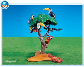 Playmobil 7092 - Papegaaien met boom (DS)