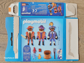 LEGE DOOS: Playmobil 5040 - 3 Zwarte Pieten   ! ALLEEN LEGE OPEN DOOS !