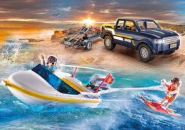 Playmobil 70534 - Pick-Up met speedboot avontuur, USA Exclusive