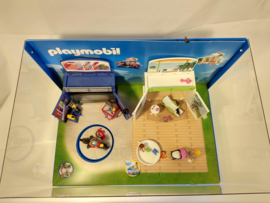 Playmobil speelbox 6157 & 6159 grote vitrine met licht en draaiplateau