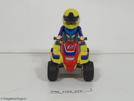 Playmobil 4425 - Gele Race quad met pullbackmotor, 2ehands