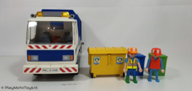 Playmobil 4129 - Vuilniswagen met werkend zwaailicht,  gebruikt.