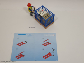 Playmobil 4474 - Havenwerker met pallet en lading, gebruikt