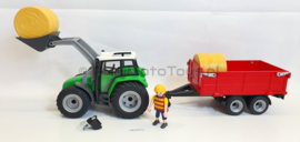 Playmobil 6130 - Tractor met aanhangwagen, 2ehands