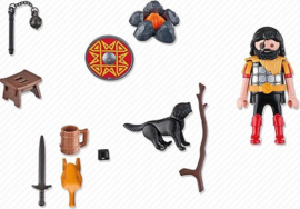 Playmobil 4769 - Special Plus Barbaar met Kampvuur en Hond