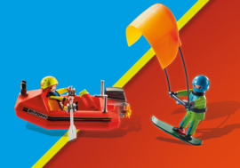 Playmobil 70144 - Kitesurfer redding met speedboot