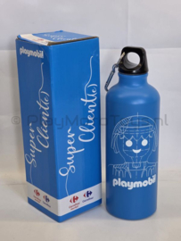 Playmobil 992065 - Aluminium drinkfles met musketonhaak. Carrefour PROMO