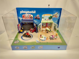 Playmobil speelbox 6157 & 6159 grote vitrine met licht en draaiplateau
