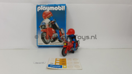 Playmobil 3565 - Racemotor, 2ehands, V1 - Outlinebox.