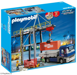 Playmobil 9540 - Electrische Containerkraan met Vrachtwagen (exclusive set)
