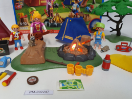 Playmobil 6888 - Tentenkamp met kampvuur, 2ehands met doos