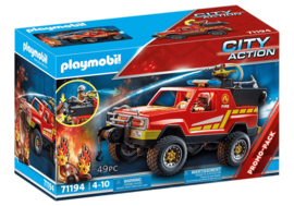 Playmobil 71194 - Brandweer Pickup bluswagen