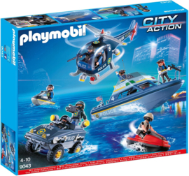 Playmobil 9043 - Grote politie-inzet te water