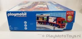 Playmobil 4323 - Truck and Trailer, 2eHands met doos.