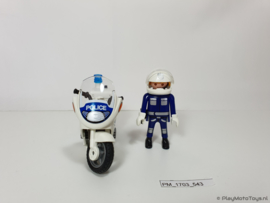 Playmobil 5185 - Politiemotor met zwaailicht, 2ehands