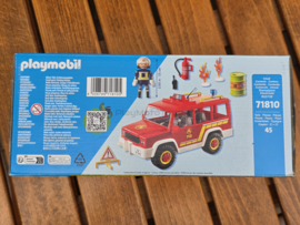 Playmobil 71810 - Fire Chief with jeep, promo Rossman