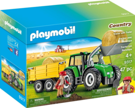 Playmobil 9317 - Tractor met aanhangwagen