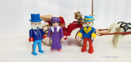 Playmobil 5600 - Paardenkoets met Victoriaanse dame, butler en koetsier. 2ehands.