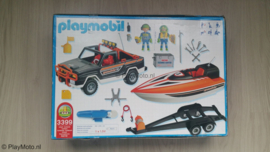Playmobil 3399 - Jeep met offshore boot & onderwatermotor