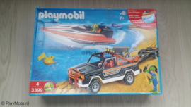 Playmobil 3399 - Jeep met offshore boot & onderwatermotor