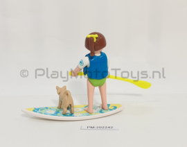 Playmobil 9354 - Special Plus Peddelsurfer met hondje, 2e hands.