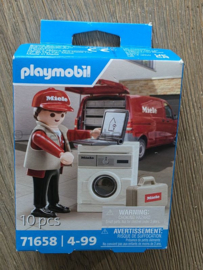 Playmobil 71658 - Miele monteur met wasmachine, Promo.