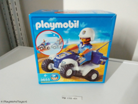 Playmobil 3655 - Politiequad met pullbackmotor, 2ehands.