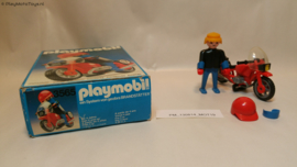 Playmobil 3565 - Racemotor, 2ehands, V1 - Outlinebox.