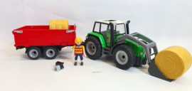 Playmobil 6130 - Tractor met aanhangwagen, 2ehands