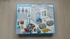 Playmobil 4314 - Vrachthal met heftruck, Gebruikt met doos.