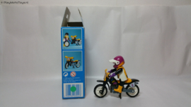 Playmobil 3044 - Motocrosser, 2ehands met doos