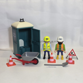 Playmobil 3275 - Bouwvakkers met dixi, 2ehands