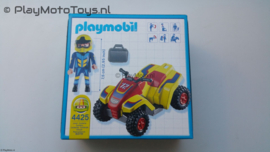 Playmobil 4425 - Gele Race quad met pullbackmotor